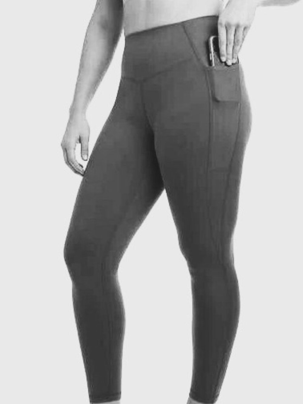 2 pairs - Danskin - Black sueded Leggings w/ pockets - Size XL